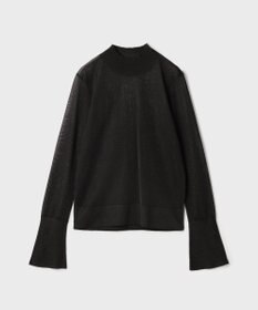 GRACE CONTINENTAL シアーハイネックニットトップ
