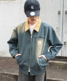 WEGO ワーカーズWジップデニムブルゾン