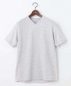 JOSEPH ABBOUD 【オリジナルオーガニックコットン使用】JOE COTTONサッカー Vネック Tシャツ