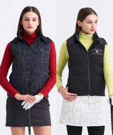 23区GOLF 【WOMEN】中綿リバーシブルベスト ブラック系5