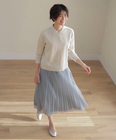 J.PRESS LADIES S 【洗える】ニットポロ カーディガン