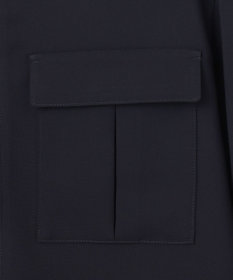 BEIGE， 【洗える】JASMINE / スタンドカラージップブラウス