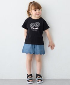 ANY KIDS 【洗濯機可能】スカラップショートパンツ