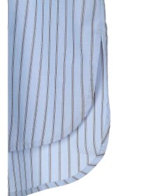 Green Parks 胸元ポケットイージーケアストライプシャツ