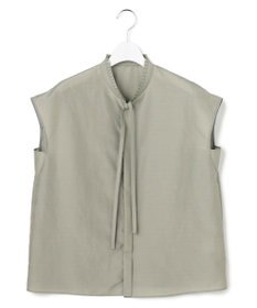 ICB L 【新色追加・CLASSY.掲載】セシェシルキーローン フレンチスリーブボウタイブラウス