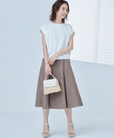 組曲 L 【WEB限定】コンシャスジャージーフレンチスリーブカットソー