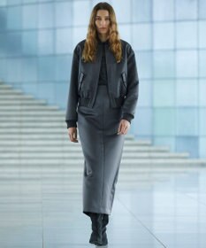 uncrave ラスターサテン スカート（uncrave WHITE）