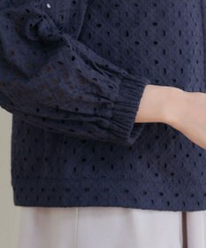 Tiaclasse L 【洗える】パンチングレースブルゾン