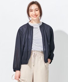 自由区 L 【洗える/冷房対策にも】シアーブルゾン