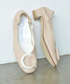 nouvelleRobe Oū 【本革・高反発】Big Buckle pumpsビッグバックル ヒールパンプス