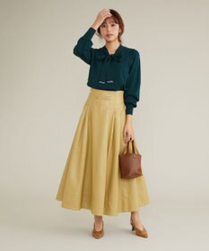 Feroux 【洗える】プチパールボウタイ ニット