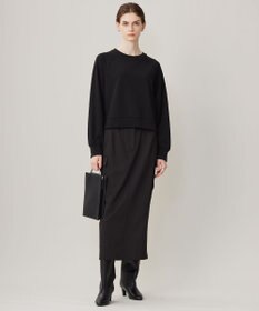 ICB L 【洗える】ウォームサテン カーゴスカート