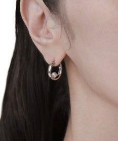 susui 【pearl doughnut】フープピアス (SVMRR)_両耳