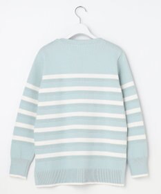 J.PRESS LADIES S Cotton Polyester カラーボーダー ニット