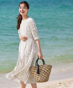 Tiaclasse シーグラスチェックバッグ