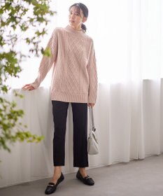 ANY L 【ウエストゴム】裏起毛ハイストレッチパンツ