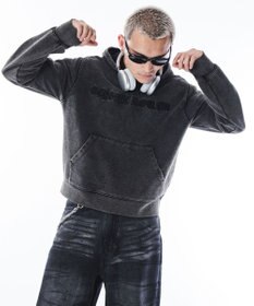 WEGO 【ユニセックス着用ITEM】コンパクトフィットロゴプルパーカー