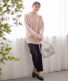 ANY L 【ウエストゴム】裏起毛ハイストレッチパンツ