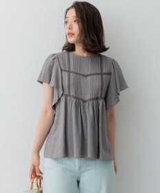 23区 S 【SLOW/一部店舗限定】ブライトリネン デザイン ブラウス