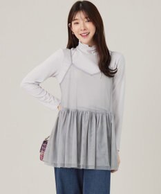 ANY SIS 【洗える】チュールレイヤード インナー