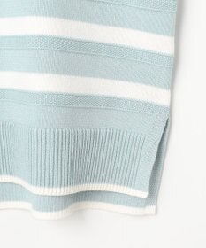 J.PRESS LADIES Cotton Polyester カラーボーダー ニット