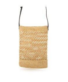 UNBILLION ペルケ perche / マダガスカルラフィア×姫路レザーミニショルダー