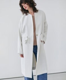 BEIGE， 【洗える】PORDIC / ノーカラードルマンロングコート