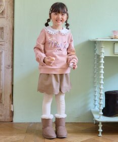 ANY KIDS 裏毛 モシャモシャ ロゴ トレーナー