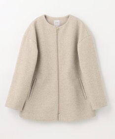 ANY ファイバーウール ノーカラーコート