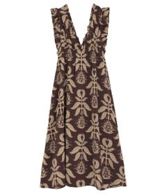 Green Parks ■ＥＳＣＡＲ　ボタニカルｐｔフリルエプロンワンピース