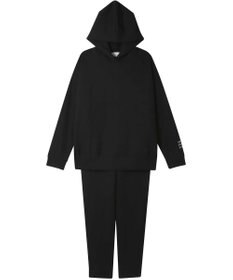 une nana cool 【綿混】あくびのお嬢さんのブークレー裏毛フーディー