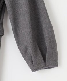 自由区 S 【洗える】ウールミックスストレッチツイル ワンピース