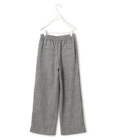 ICB 【洗える】 ライトスラブツイード ワイドパンツ