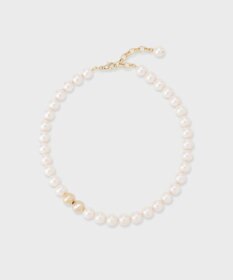 GRACE CONTINENTAL パールメタルビーズネックレス