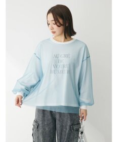 Green Parks チュールドッキングロゴプルオーバー