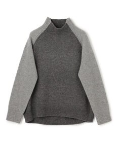 BEIGE， RULE / ウールカシミヤバイカラーハイネックニット