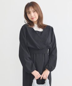 earth music&ecology ＳＥＴ２点カシュクールプルオーバー＋キャミワンピース