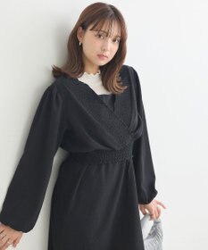 earth music&ecology ＳＥＴ２点カシュクールプルオーバー＋キャミワンピース