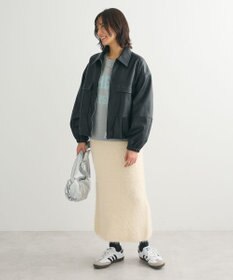 Green Parks ロゴラメニットプルオーバー