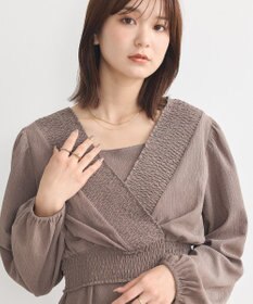 earth music&ecology ＳＥＴ２点カシュクールプルオーバー＋キャミワンピース