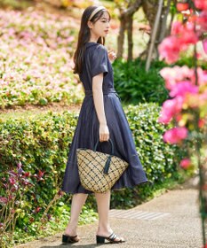 Tiaclasse シーグラスチェックバッグ