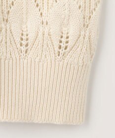 ANY SIS 【洗える】透かし編みニット カーディガン