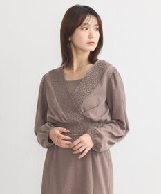 earth music&ecology ＳＥＴ２点カシュクールプルオーバー＋キャミワンピース