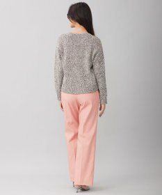 自由区 【洗える】カラーミックスリネン ニット