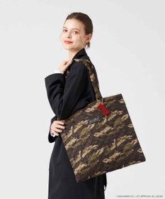 LA BAGAGERIE 【LA BAGAGERIE×HELLO KITTY】リボンチャーム付き　キルティングトート