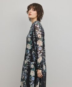 GRACE CONTINENTAL フラワープリントティアードワンピース