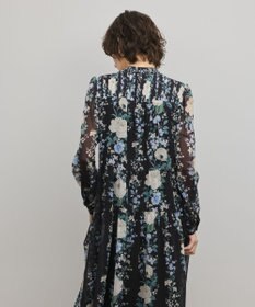 GRACE CONTINENTAL フラワープリントティアードワンピース