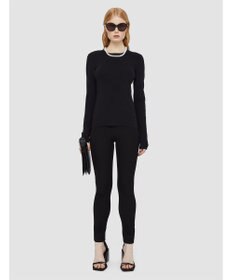 JOSEPH 【FOUNDATIONS】【洗える】シルクストレッチ　ラウンドネックニット