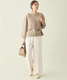 ANY L ロングシャギーニットベスト