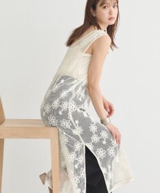 earth music&ecology コード刺繍ベスト